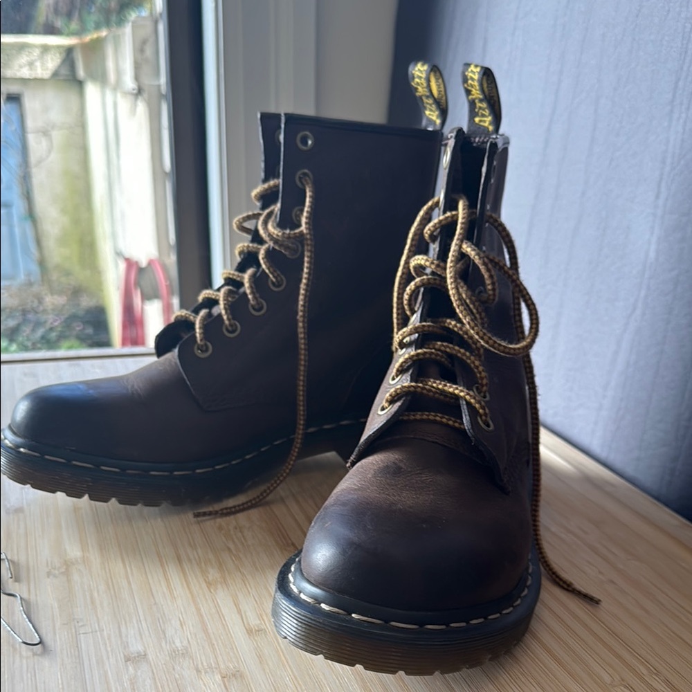 Dr. Martens Laceup  Brown Boots